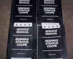2005 Chrysler Sebring Coupe Shop Service Repair Manual