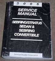 2005 Chrysler Sebring Sedan & Convertible Shop Service Repair Manual
