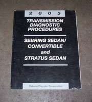 2005 Chrysler Sebring Sedan & Convertible Transmission Diagnostic Procedures Manual
