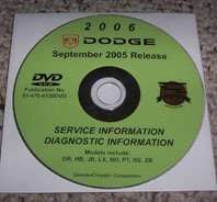 2006 Dodge Magnum Shop Service Repair Manual DVD