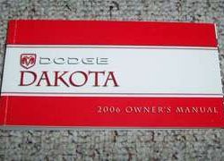2006 Dodge Dakota Owner's Operator Manual User Guide