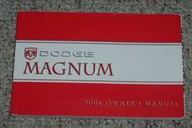 2006 Dodge Magnum Owner's Operator Manual User Guide