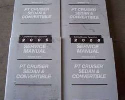 2006 Chrysler PT Cruiser Sedan & Convertible Shop Service Repair Manual