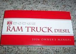 2006 Dodge Ram Truck Diesel Owner's Operator Manual User Guide