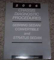 2006 Chrysler Sebring Sedan & Convertible Chassis Diagnostic Procedures Manual