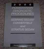 2006 Chrysler Sebring Sedan & Convertible Powertrain Diagnostic Procedures Manual