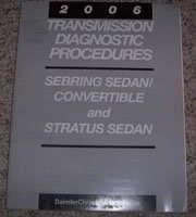 2006 Dodge Stratus Sedan Transmission Diagnostic Procedures