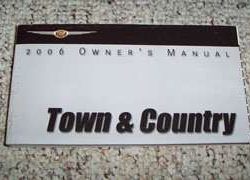 2006 Chrysler Town & Country Owner's Operator Manual User Guide