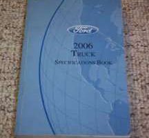 2006 Ford E-Series E-150, E-250, E-350 & E-450 Specifications Manual