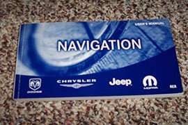 2008 Dodge Challenger Navigation Owner's Operator Manual User Guide