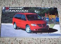 2007 Dodge Caravan & Grand Caravan Owner's Operator Manual User Guide