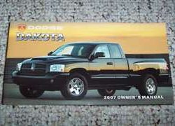 2007 Dodge Dakota Owner's Operator Manual User Guide