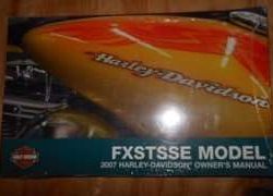 2007 Harley Davidson Screamin Eagle Softail Springer FXSTSSE Model Owner's Manual