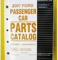 2007 Lincoln MKZ Parts Catalog Manual