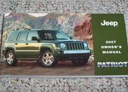 2007 Jeep Patriot Owner's Operator Manual User Guide