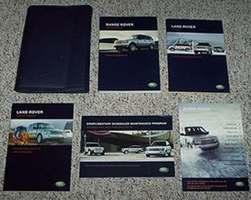 2007 Land Rover Range Rover Owner's Operator Manual User Guide Set