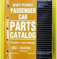 2007 Lincoln Town Car Parts Catalog Manual