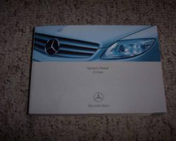 2008 Mercedes Benz CL 550 & CL 600 CL-Class Owner's Operator Manual User Guide