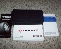 2008 Dodge Caliber Owner's Operator Manual User Guide Set