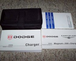 2008 Dodge Charger Owner's Operator Manual User Guide Set