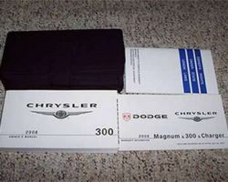 2008 Chrysler 300 Series Owner's Operator Manual User Guide Set