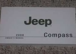2008 Jeep Compass Owner's Operator Manual User Guide