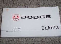 2008 Dodge Dakota Owner's Operator Manual User Guide