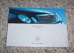 2008 Mercedes Benz E-Class E320, E350, E500, E55 AMG, E63 AMG Sedan Owner's Operator Manual User Guide