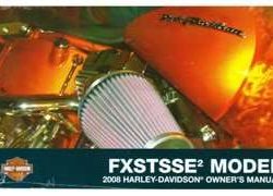 2008 Harley Davidson Screamin Eagle Softail Springer FXSTSSE2 Model Owner's Manual