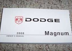 2008 Dodge Magnum Owner's Operator Manual User Guide