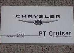 2008 Chrysler PT Cruiser Owner's Operator Manual User Guide