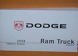 2008 Dodge Ram Truck Chassis Owner's Operator Manual User Guide