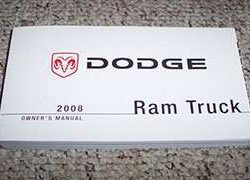 2008 Dodge Ram Truck Owner's Operator Manual User Guide
