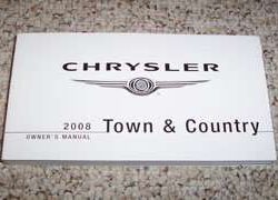 2008 Chrysler Town & Country Owner's Operator Manual User Guide