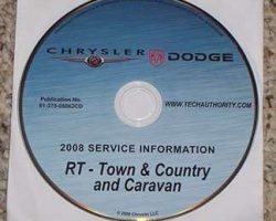 2008 Chrysler Town & Country Shop Service Repair Manual CD