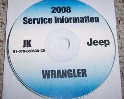 2008 Jeep Wrangler Shop Service Repair Manual CD