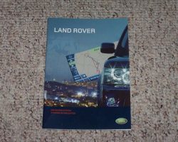 2009 Land Rover Ranger Rover Sport Navigation System Owner's Operator Manual User Guide