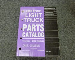 2009 Ford F-250 Super Duty Truck Parts Catalog
