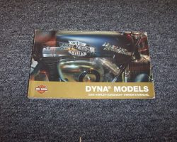 2009 Harley Davidson Dyna Models Owner Operator User Guide Manual