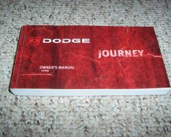 2009 Dodge Journey Owner's Operator Manual User Guide
