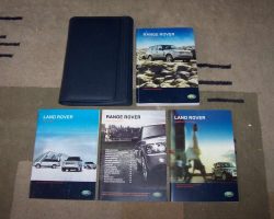 2009 Land Rover Range Rover Owner's Operator Manual User Guide Set