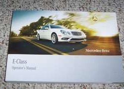 2009 Mercedes Benz E-Class E320, E350, E550 & E63 AMG Owner's Operator Manual User Guide