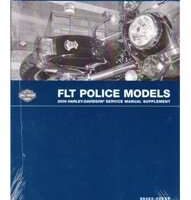 2009 Harley Davidson FLT Police Models Service Manual Supplement