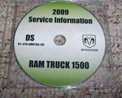 2009 Dodge Ram Truck 1500 Shop Service Repair Manual CD