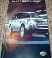 2008 Land Rover Range Rover Sport Owner's Operator Manual User Guide