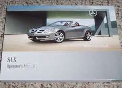 2009 Mercedes Benz SLK300, SLK350 & SLK55 AMG SLK-Class Owner's Operator Manual User Guide