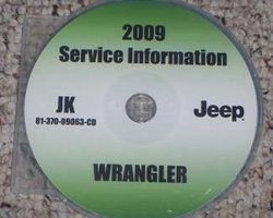 2009 Jeep Wrangler Shop Service Repair Manual CD