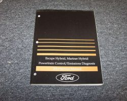 2010 Ford Escape Hybrid Powertrain Control/Emission Diagnosis Service Manual