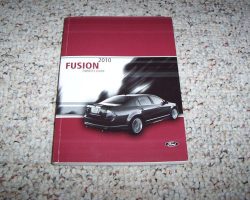 2010 Ford Fusion Hybrid Owner's Manual