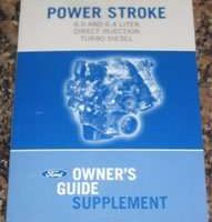 2010 Ford F-450 Super Duty 6.4L Power Stroke Direct Injection Turbo Diesel Owner's Manual Supplement